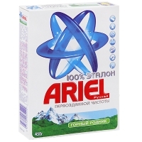 Стиральный порошок "Ariel", ручная стирка, горный родник, 450 г артикул 12631a.